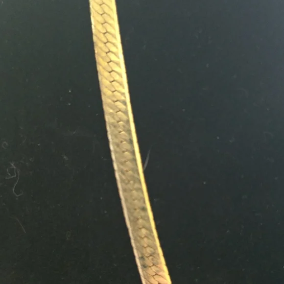 Classic Gold Herringbone Necklace - Women Jewelry - Picture 2 of 4